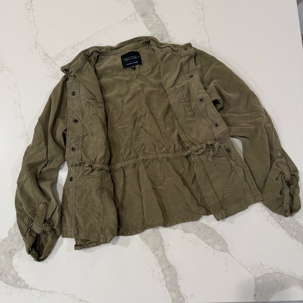 Sanctuary SnapFront Safari Cargo Jacket Womens Medium ArmyGreen Military Utility - Picture 5 of 7
